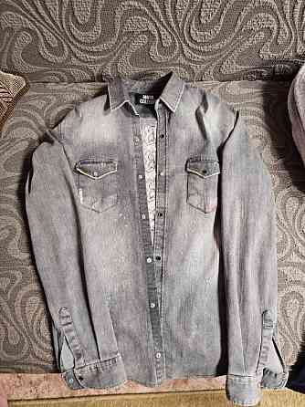 рубашка джинсовая мужская, новая, размер 48 - M Донецк