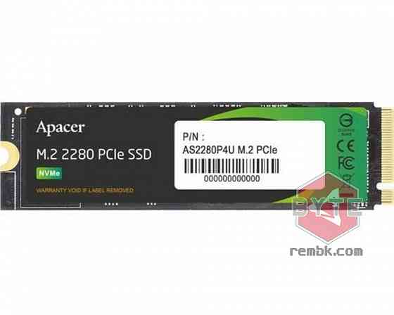 Твердотельный накопитель SSD M.2 1 Tb Apacer AS2280P4U Read 3500Mb/s Write 3000Mb/s 3D NAND TLC |Гар Донецк