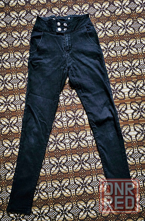 Чёрные подростковые джинсы Донецк - изображение 1