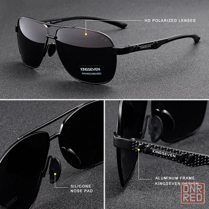 Мужские солнцезащитные очки KINGSEVEN Aviator Blue Донецк - изображение 2
