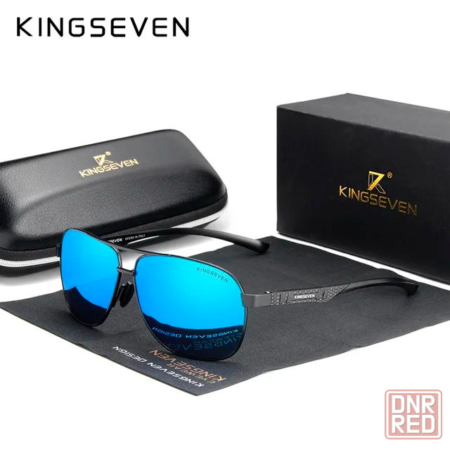 Мужские солнцезащитные очки KINGSEVEN Aviator Blue Донецк - изображение 1