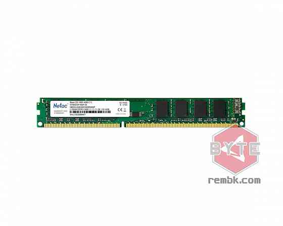 Оперативная память DDR3 Netac 4Гб 1600 МГц DIMM CL11 NTBSD3P16SP-04 |Гарантия Донецк