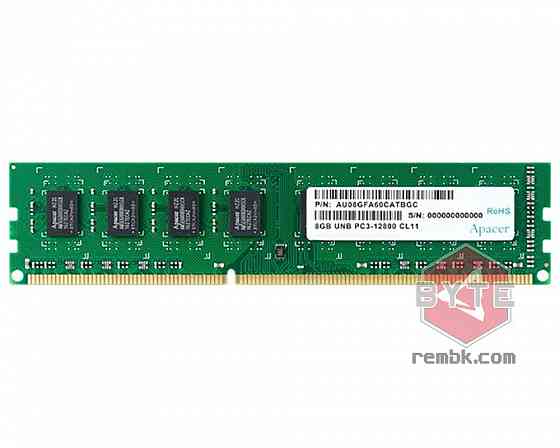 Оперативная память Apacer DIMM DDR3 8Гб 1600 МГц CL11 (AU08GFA60CATBGC) |Гарантия Донецк