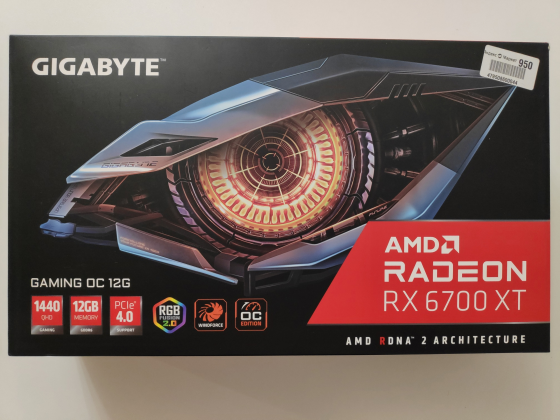 Видеокарта GIGABYTE AMD Radeon RX 6700 XT GAMING OC 12GB Донецк