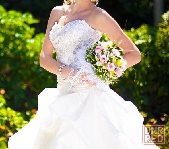 Роскошное свадебное платье бренда "Maggie Sottero" оригинал! Донецк - изображение 4