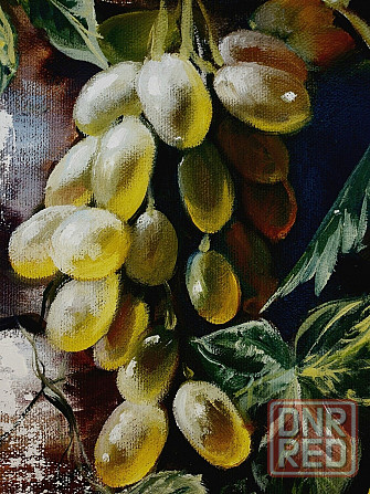 Картина маслом "Вьюнок с виноградом" Живопись Донецк - изображение 2