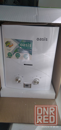 Бездымоходный газовый проточный водонагреватель "Oasis" B-12W Донецк - изображение 1