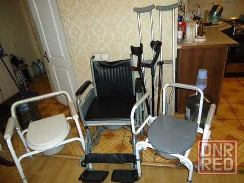 инвалидная коляска комнатная и для улицы можно универсал складная лёгкая немецки разны и стул туалет Донецк - изображение 2