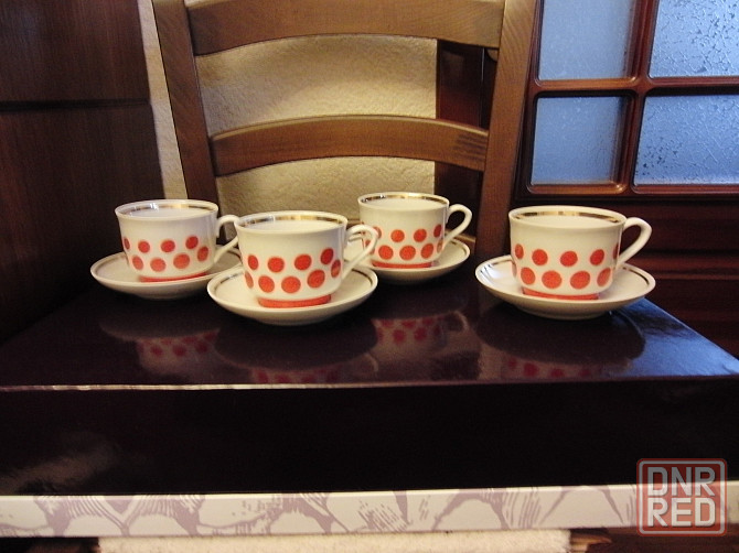 Набор 4 чашки с блюдцами Донецк - изображение 1