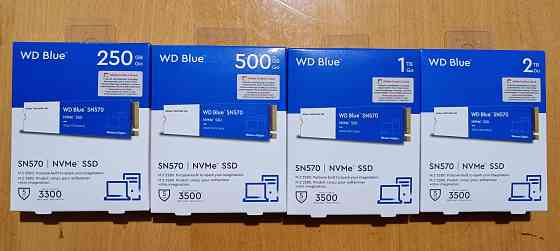 SSD WD Blue SN570 250,500gb NVMe 3500mb/s Новый Гарантия Донецк