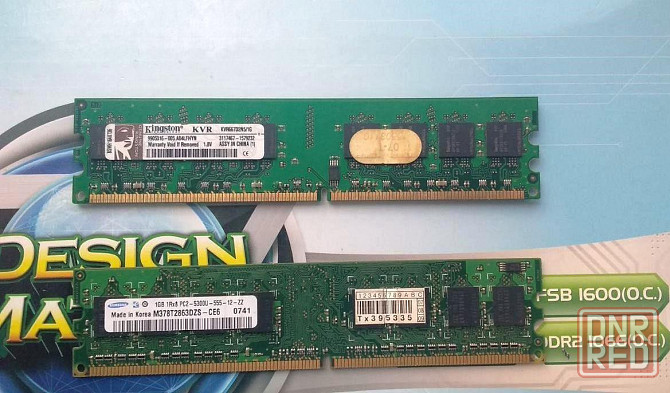 Два модуля Kingston-Samsung DDR2 1gb 667mhz Донецк - изображение 2