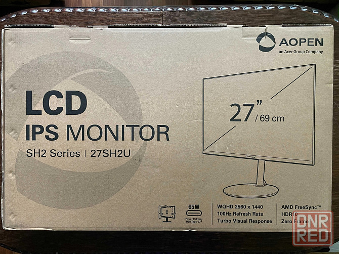 Монитор 27" AOpen (an Acer Group) 27SH2U WQHD 2560x1440 IPS 100Hz, 1ms Донецк - изображение 1