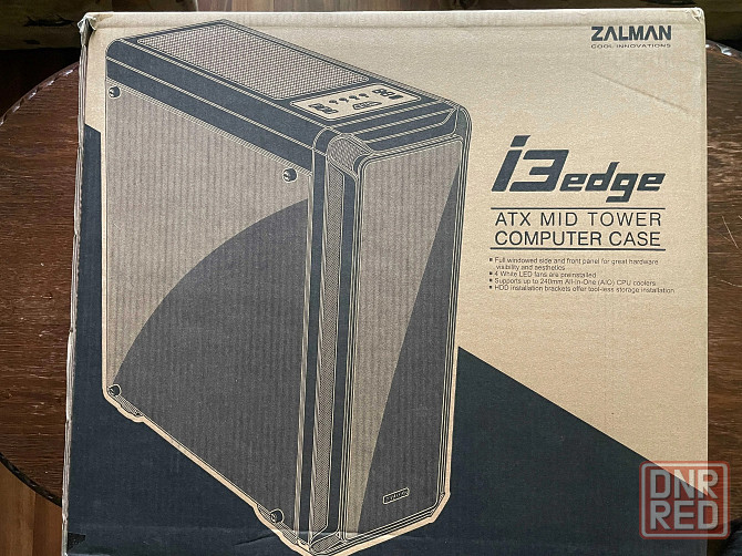 Корпус ZALMAN i3 Edge Black 4x120 mm 1хUSB 3.2+2xUSB 2.0 Донецк - изображение 1
