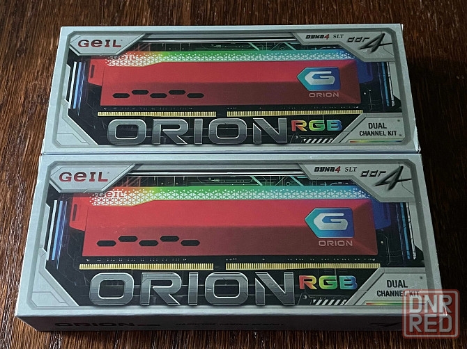 Память Geil DDR4-4266 16GB PC4-34100 ORION RGB BLACK/RED CL18 (2x8GB) Донецк - изображение 1