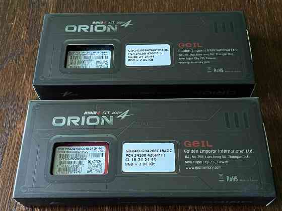Память Geil DDR4-4266 16GB PC4-34100 ORION RED CL18 (2x8GB) Донецк