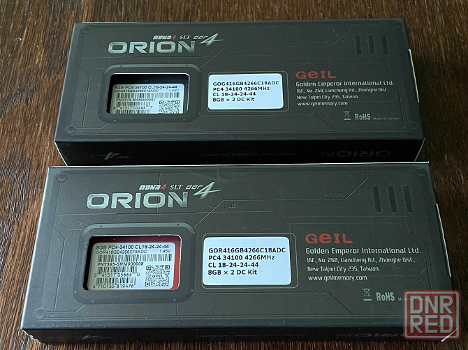 Память Geil DDR4-4266 16GB PC4-34100 ORION RED CL18 (2x8GB) Донецк - изображение 2