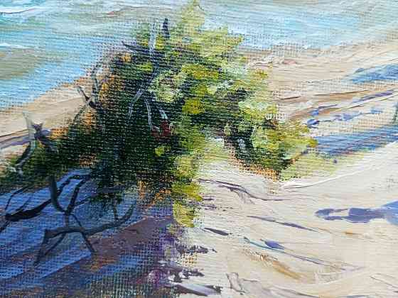 Картина маслом пейзаж Дюны море пляж Донецк