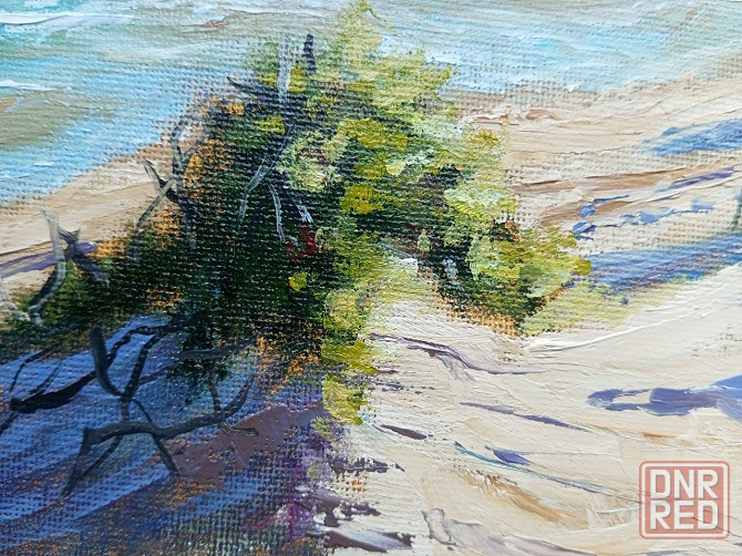 Картина маслом пейзаж Дюны море пляж Донецк - изображение 3