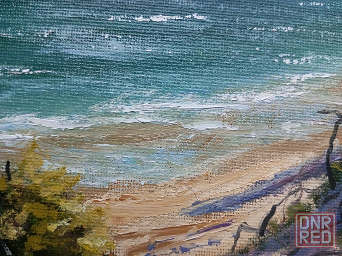 Картина маслом пейзаж Дюны море пляж Донецк - изображение 2