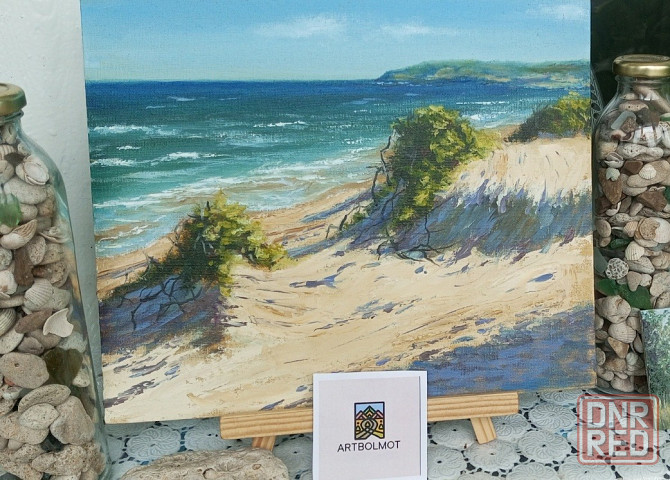 Картина маслом пейзаж Дюны море пляж Донецк - изображение 8