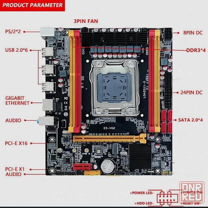 Комплект X79 Xeon E5-2650v2, 32GB DDR3, X79-VG2 (LGA2011) Донецк - изображение 2
