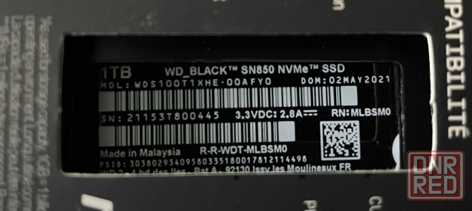 SSD Western Digital Black SN850 1TB With Heatsink PCIe 4.0 x4 Донецк - изображение 5
