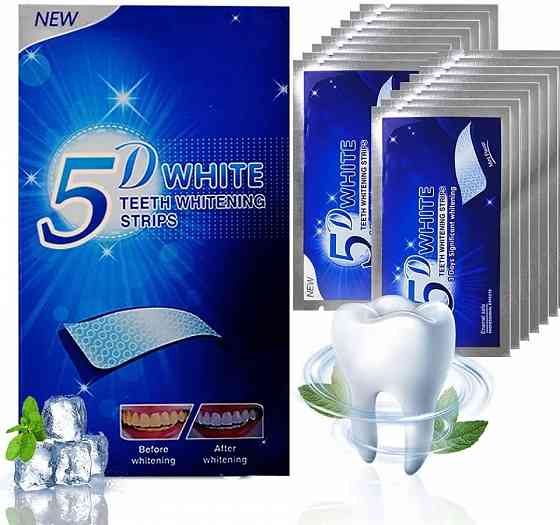 Отбеливающие полоски для зубов | 5D WHITE TEETH | Отбеливание зубов Донецк