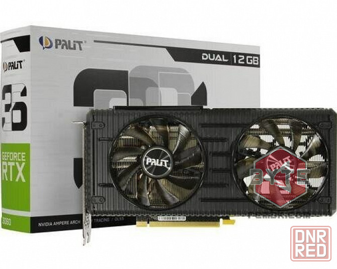 Видеокарта Palit GeForce RTX 3060 Dual 12 GB (NE63060019K9-190AD), Retail |Гарантия Донецк - изображение 1