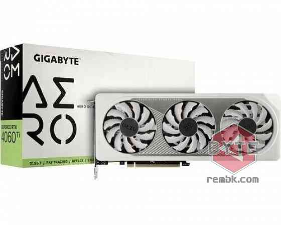 Видеокарта GeForce RTX 4060Ti 8Gb Gigabyte GV-N406TAERO OC-8GD |Гарантия Донецк