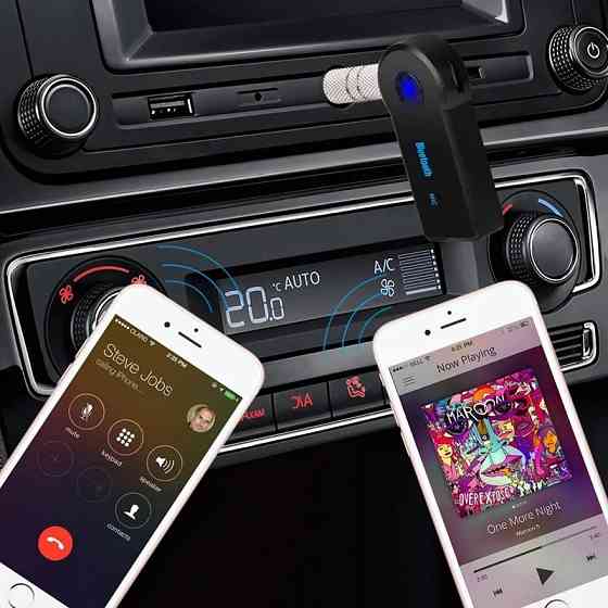 Беспроводной Bluetooth адаптер для автомобиля | Аудиоресивер AUX + MIC Донецк
