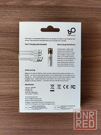 Li-ion AАА 1.5V SMARTOOOLS 500mAh | Литиевый аккумулятор | Батарейка Донецк - изображение 2