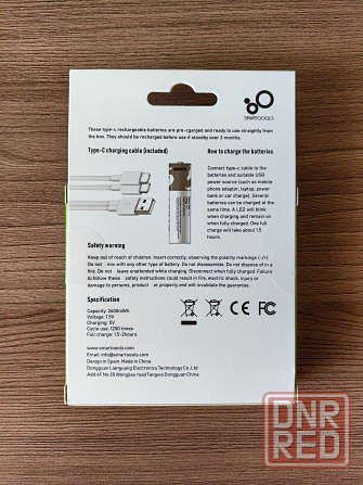 Li-ion AА 1.5V SMARTOOOLS 500mAh | Литиевый аккумулятор | Батарейка Донецк - изображение 2