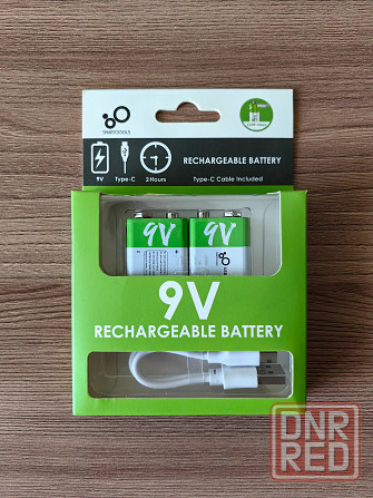 Li-ion крона 9V SMARTOOOLS 650mAh | Литиевый аккумулятор | Батарейка Донецк - изображение 1