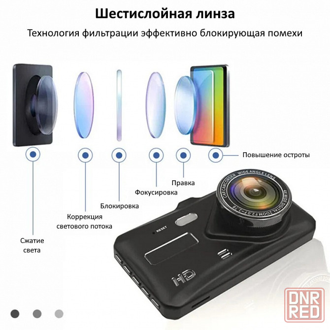 Видеорегистратор | Камера для авто | Dual Lens Vehicle BlackBOX DVR Донецк - изображение 4