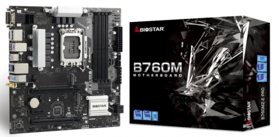 Материнская плата DDR5 Biostar B760MZ-E PRO V6.0 Новая Гарантия Донецк