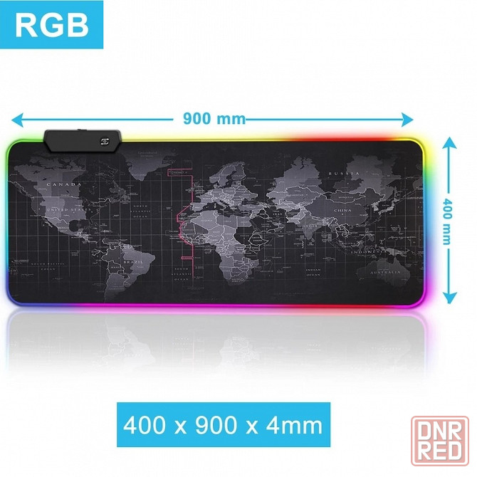 RGB коврик для мыши | Игровая поверхность для мышки с подсветкой | USB Донецк - изображение 2