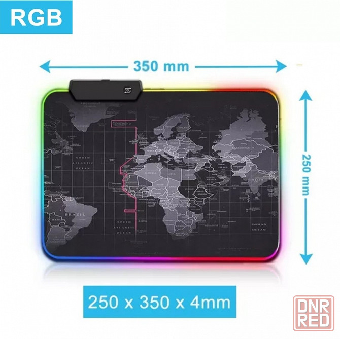 RGB коврик для мыши | Игровая поверхность для мышки с подсветкой | USB Донецк - изображение 4