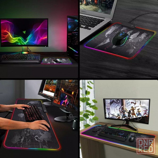 RGB коврик для мыши | Игровая поверхность для мышки с подсветкой | USB Донецк - изображение 5