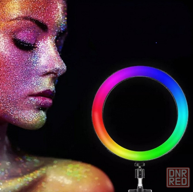 Кольцевая лампа RGB 26см | Светодиодный светильник | Штатив 2.2м Донецк - изображение 1