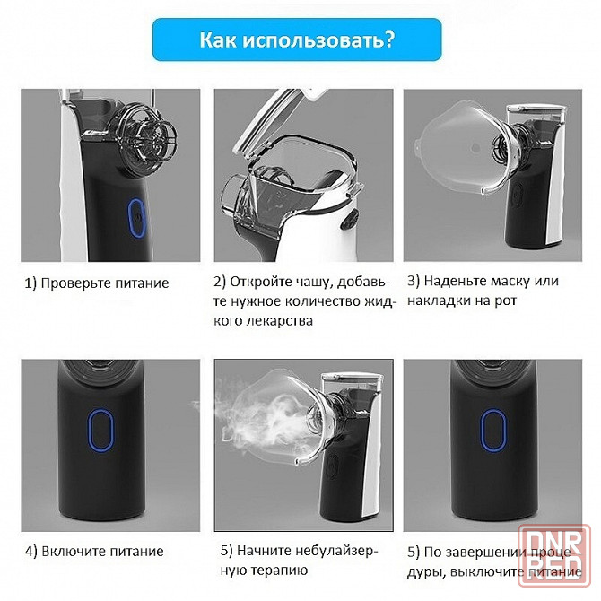 Ультразвуковой небулайзер | Аппарат для ингаляций | Портативный Донецк - изображение 6
