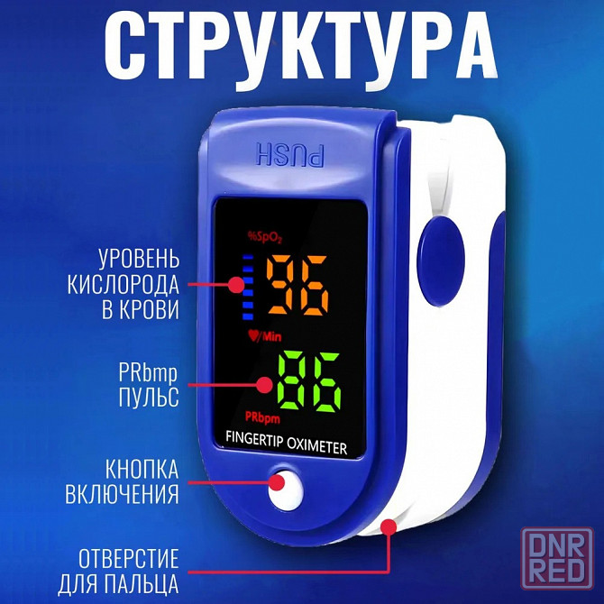 Пульсоксиметр | Измерение пульса и уровня кислорода | Pulse Oximeter Донецк - изображение 5