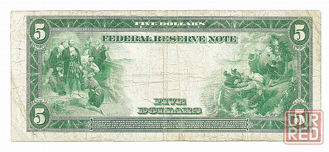 5 долларов сша банк филадельфии 1914 год.ваучер,рубль. Донецк - изображение 2