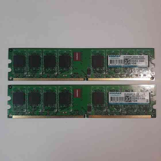 Оперативная память DDR2 1Gb + 1Gb 1066MHz Донецк