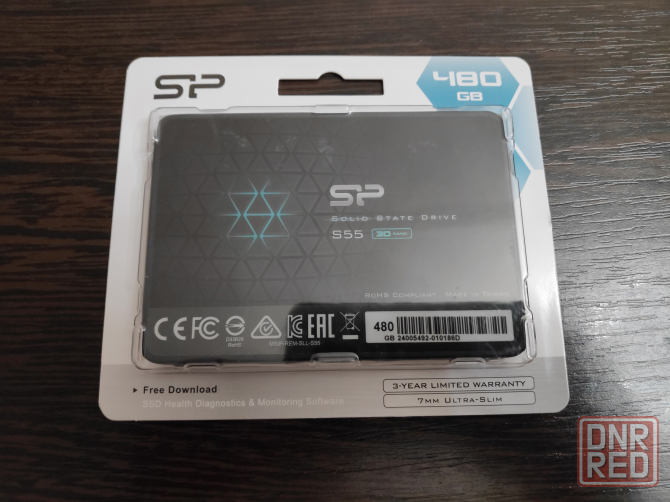 SSD диск Silicon Power Slim S55 480ГБ Новый Донецк - изображение 1