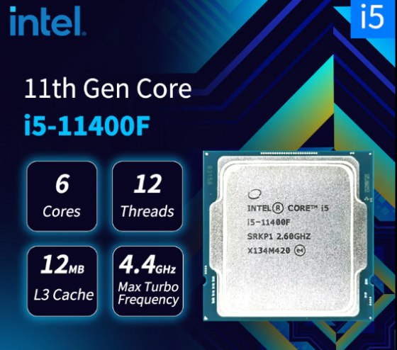 Процессор для пк Intel Core I5 11400F S1200 Новый Гарантия Донецк