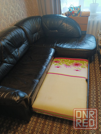 Продам кожаный угловой диван Донецк - изображение 2