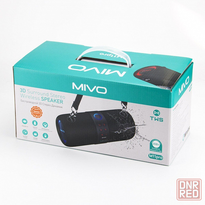 Mivo M11 PRO, 30Вт Портативная беспроводная колонка с RGB подсветкой (Влагозащита) Донецк - изображение 2