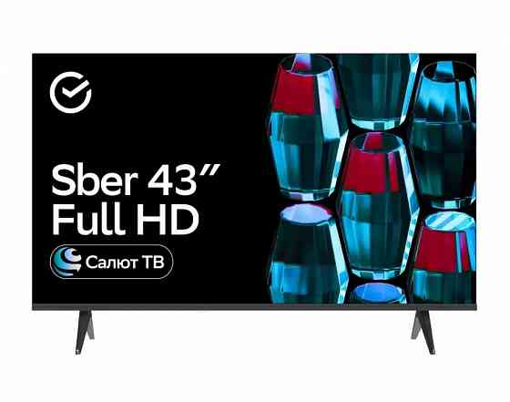 Телевизор Sber SDX-43F2124, 43"(109 см), FHD, RAM 1,5GB, (2024) Донецк