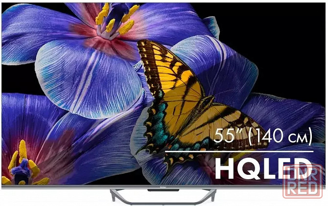 55" Телевизор Haier Smart TV S4, Qled, 4K Ultra HD, серый, Смарт Тв, Android TV Донецк - изображение 1