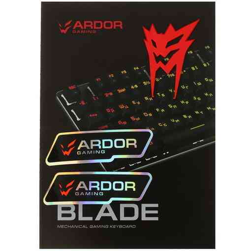 Клавиатура проводная ARDOR GAMING Blade, USB, черная, механическая Kailh Red Донецк